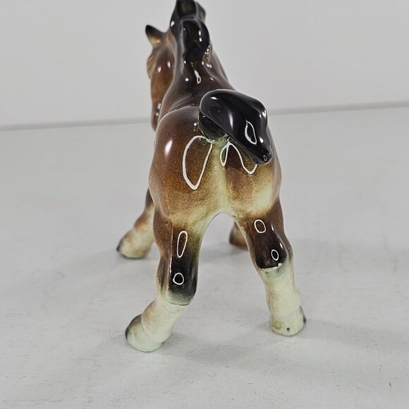 Vintage Ceramic Foal Figurine Bay Brown Baby Horse *Repaired Tail* - Picture 6 of 9